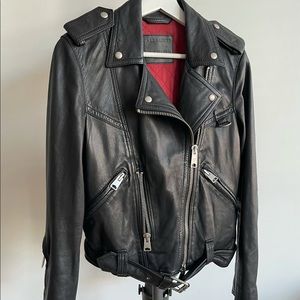 Allsaints leather jacket in size 6